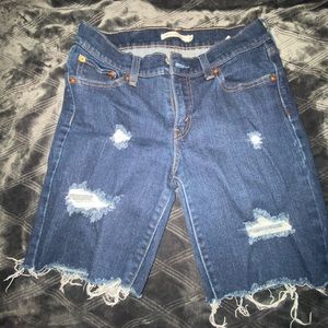 Levi Jean Biker Shorts